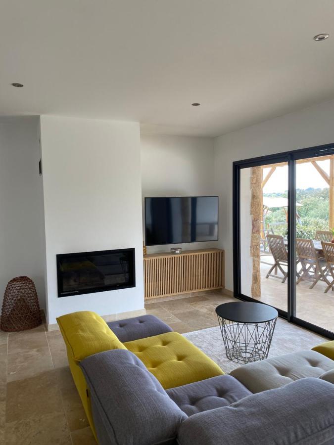 Villa de charme avec piscine à Ajaccio Alata Esterno foto